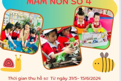 Trường Mầm non Số 4 tuyển sinh năm học 2024-2025